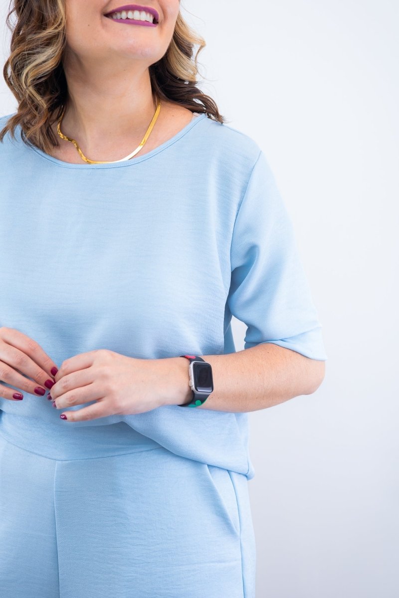 Conjunto Dulce – Blusa Oversized e Bermuda com Bolsos em Linho Light