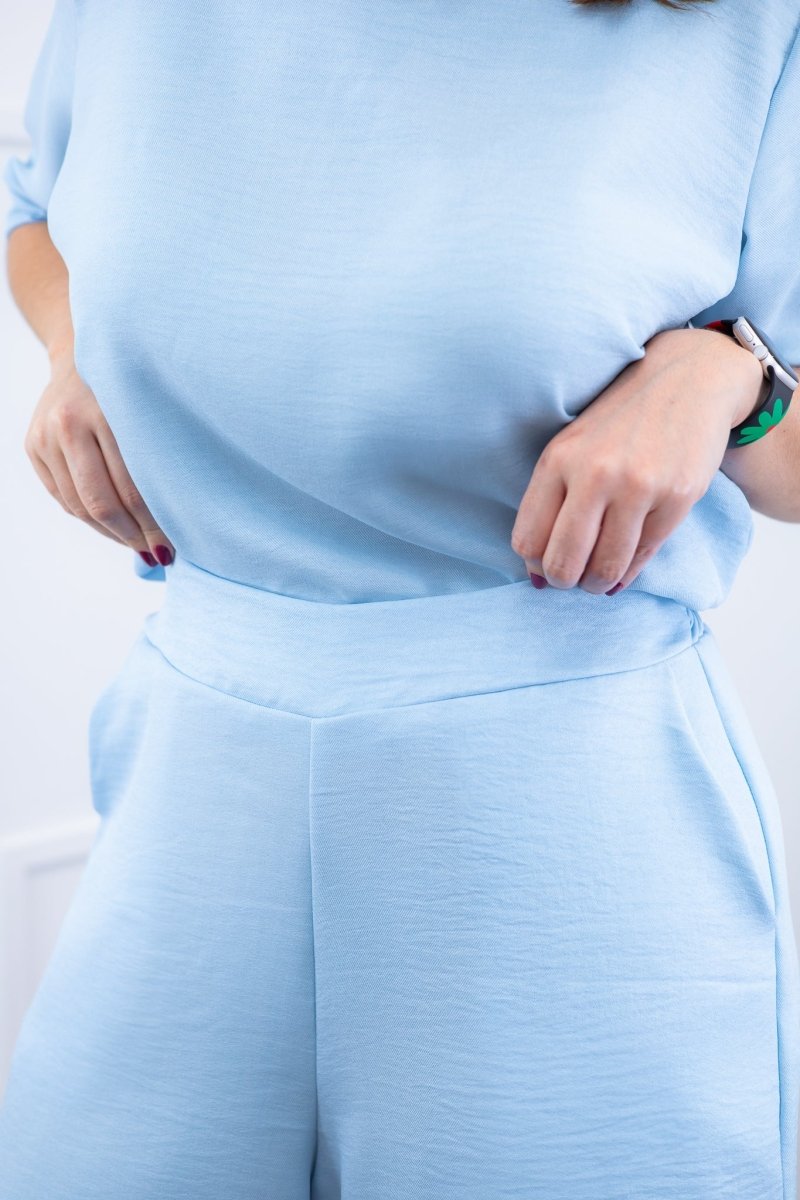 Conjunto Dulce – Blusa Oversized e Bermuda com Bolsos em Linho Light