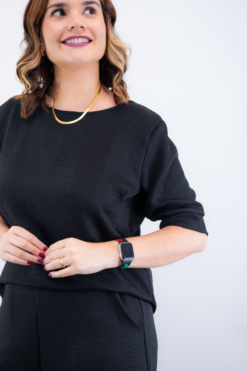 Conjunto Dulce – Blusa Oversized e Bermuda com Bolsos em Linho Light
