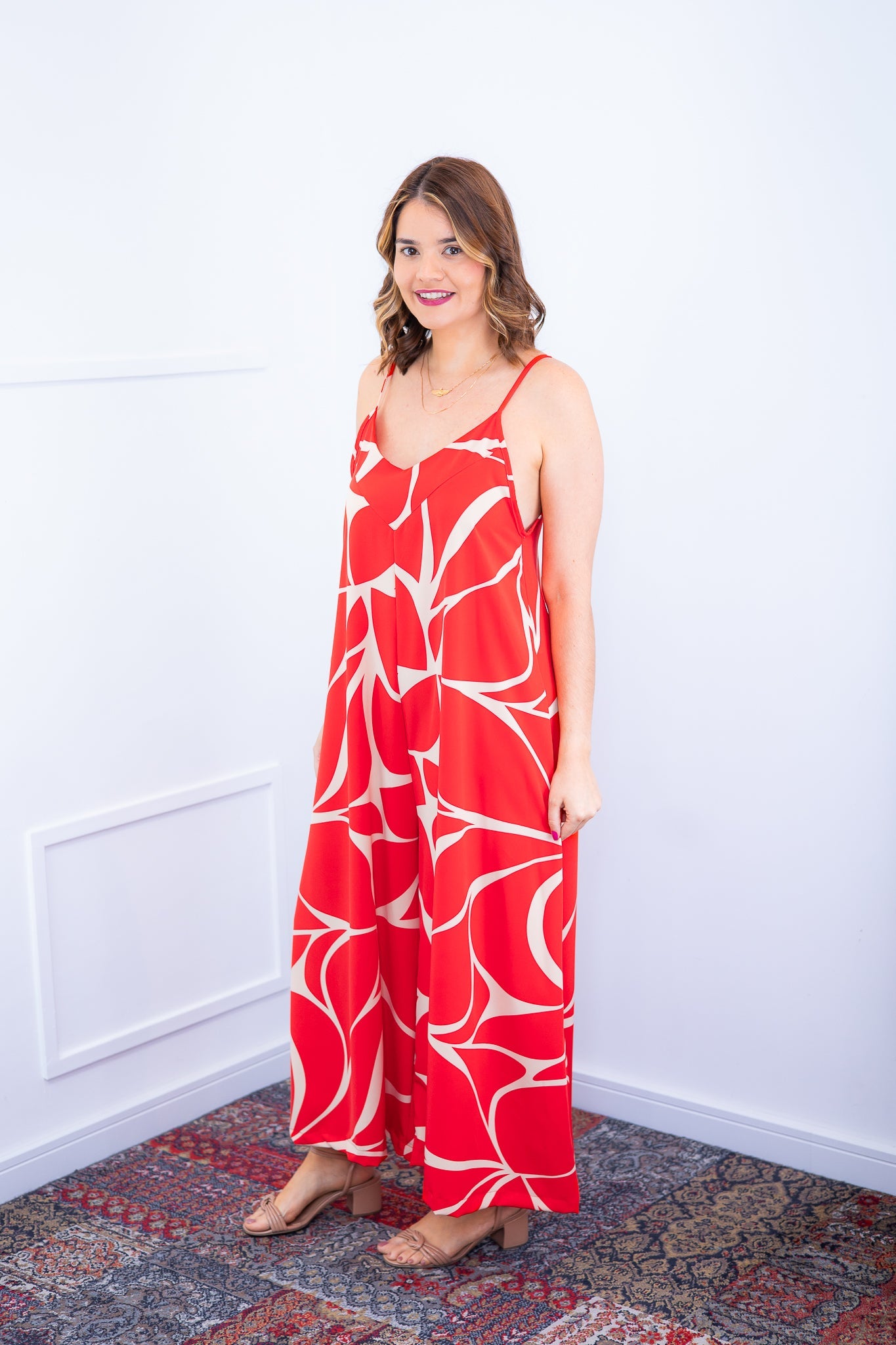 Macacão Grécia – Pantalona em Crepe com Alça Ajustável