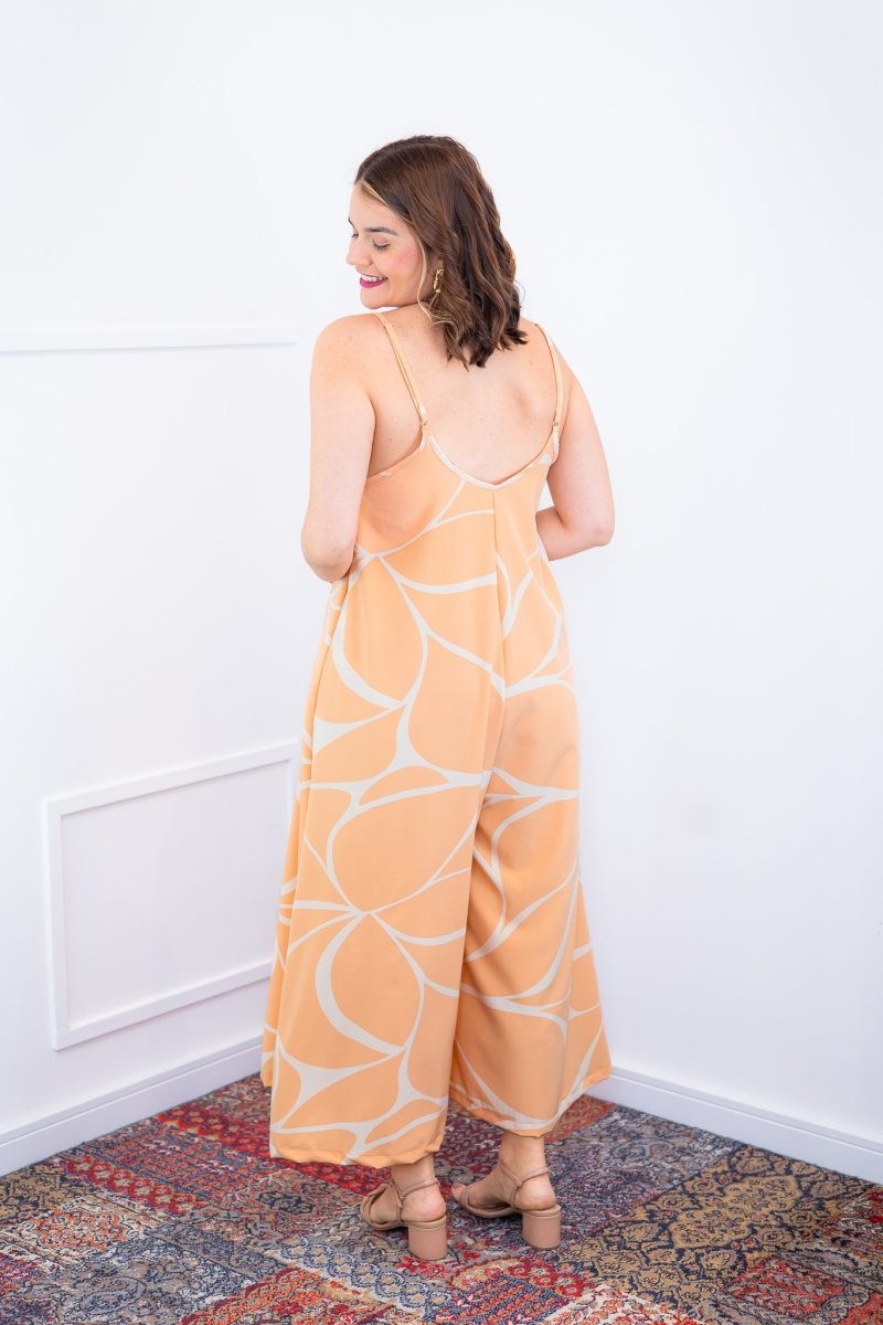 Macacão Grécia – Pantalona em Crepe com Alça Ajustável