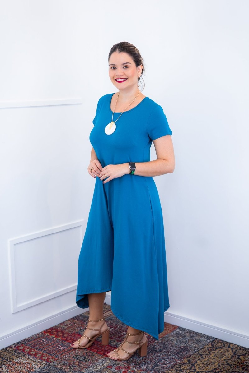 Macacão Origem - Gola Redonda com Barra Triangular em Viscolycra