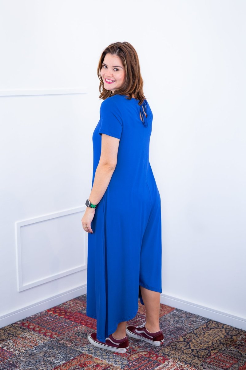 Macacão Origem - Gola Redonda com Barra Triangular em Viscolycra