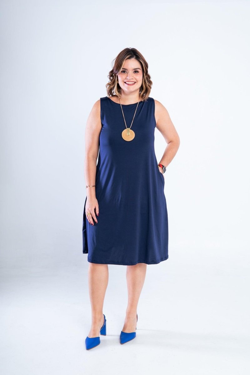 Vestido Sofia - Malha Confort Regata Midi