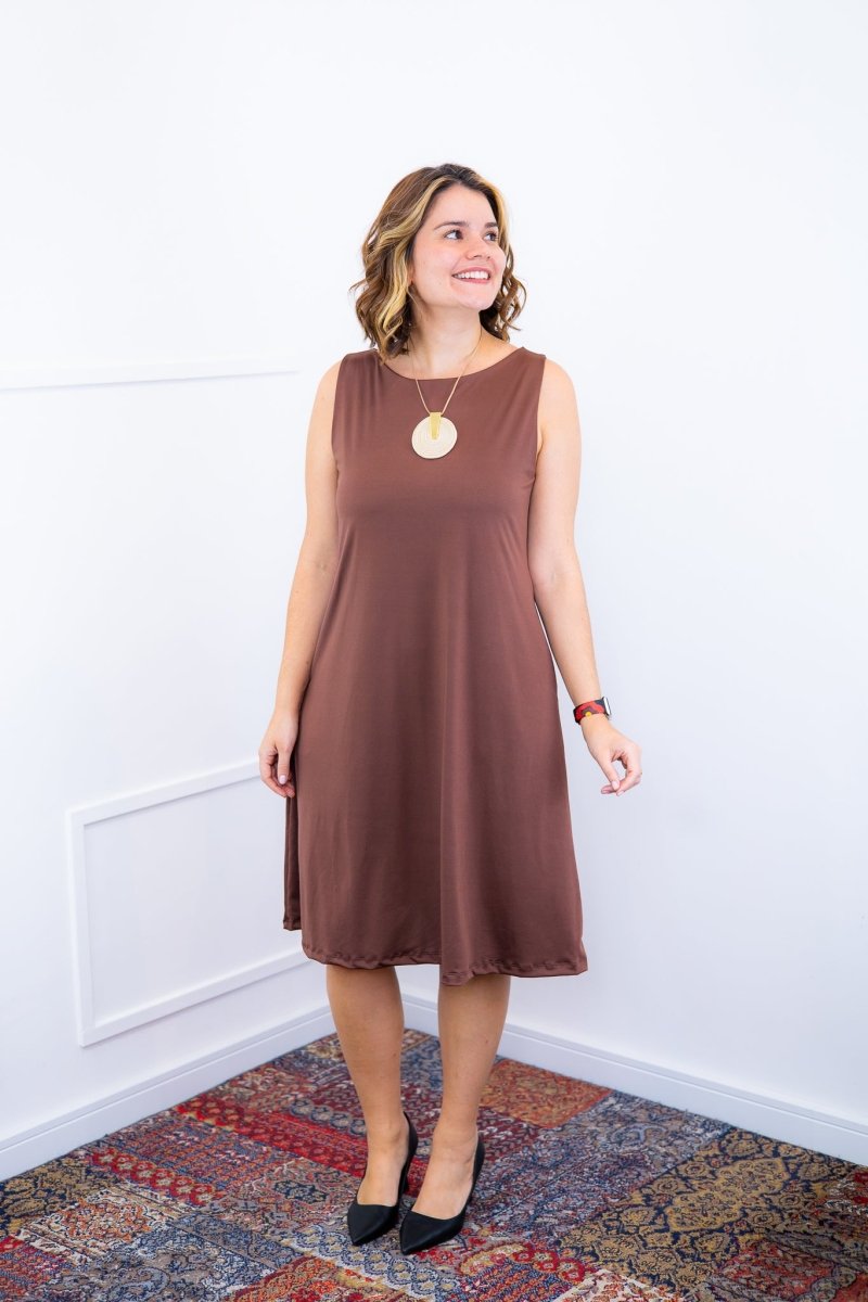 Vestido Sofia - Malha Confort Regata Midi