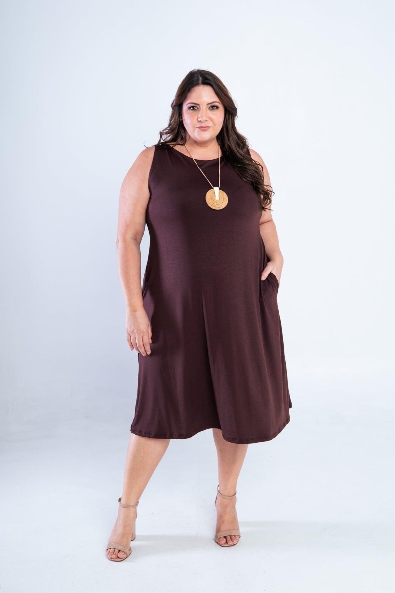 Vestido Sofia - Malha Confort Regata Midi