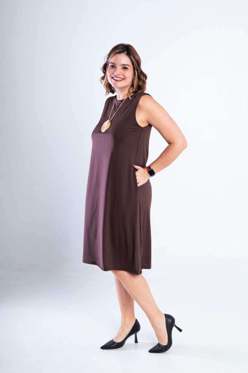 Vestido Sofia - Malha Confort Regata Midi