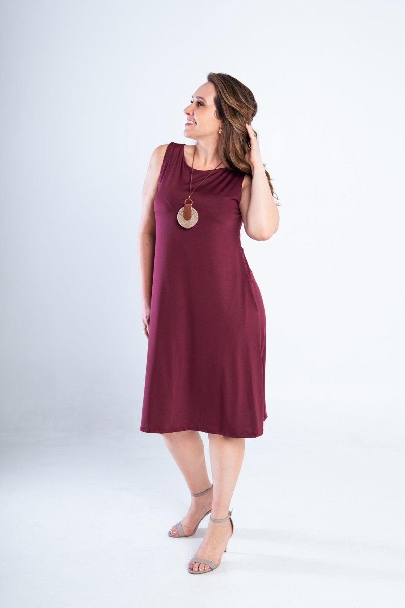 Vestido Sofia - Malha Confort Regata Midi