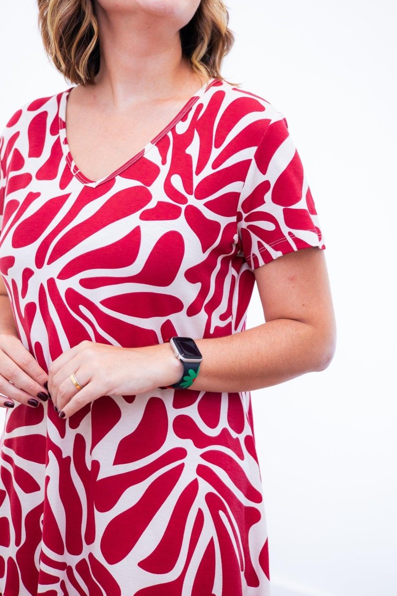 Vestido Verona - Babado Gola V e Manga Curta