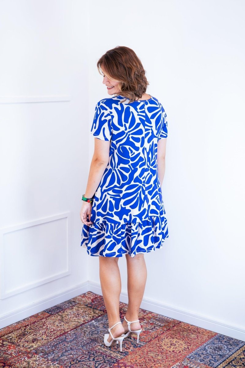 Vestido Verona - Babado Gola V e Manga Curta