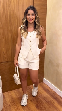 Conjunto Crepe Alfaiataria com elastano