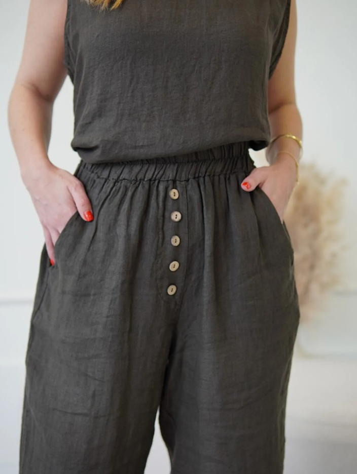 Conjunto Elenice Linho Italiano