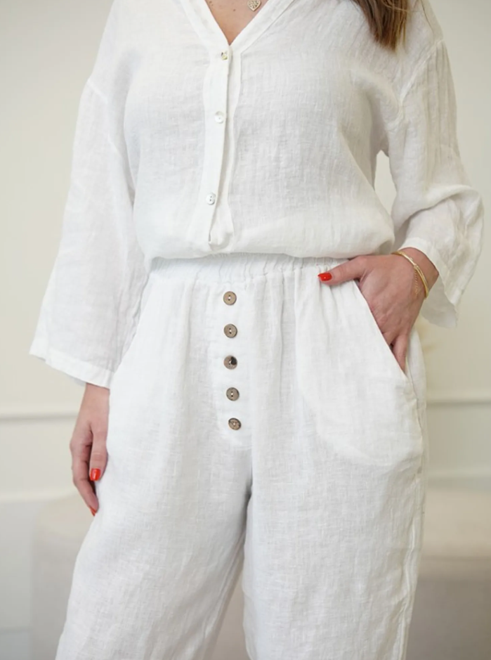 Conjunto Elenice Linho Italiano