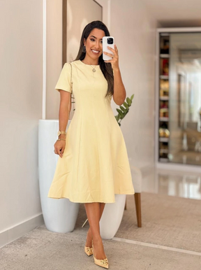 Vestido Alfaiataria Evasê