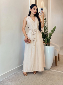 Vestido linho marrant