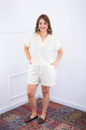 Conjunto Salvador - Bermuda e Blusa em Linho Light