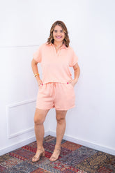 Conjunto Salvador - Bermuda e Blusa em Linho Light
