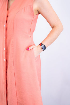 Vestido Vanessa – Midi Regata Ajustável em Viscose Marrant
