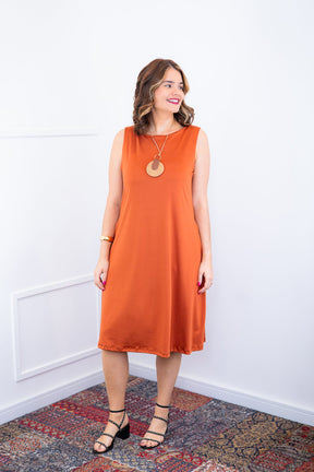 Vestido Sofia - Malha Confort Regata Midi