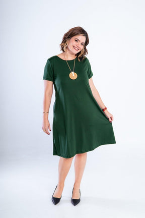 Vestido Sara - Malha Confort Midi com Manga