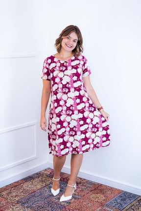 Vestido Sara - Malha Confort Midi com Manga