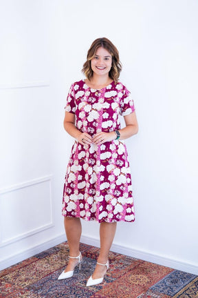 Vestido Sara - Malha Confort Midi com Manga