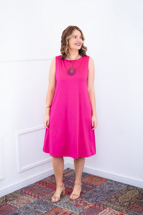 Vestido Sofia - Malha Confort Regata Midi