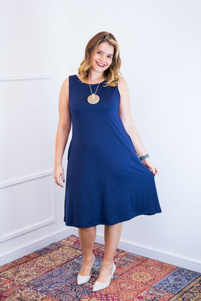 Vestido Sofia - Malha Confort Regata Midi