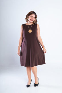 Vestido Sofia - Malha Confort Regata Midi