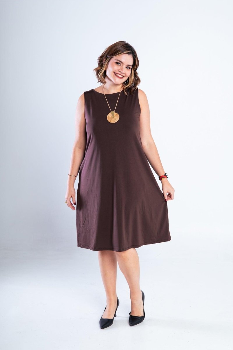 Vestido Sofia - Malha Confort Regata Midi